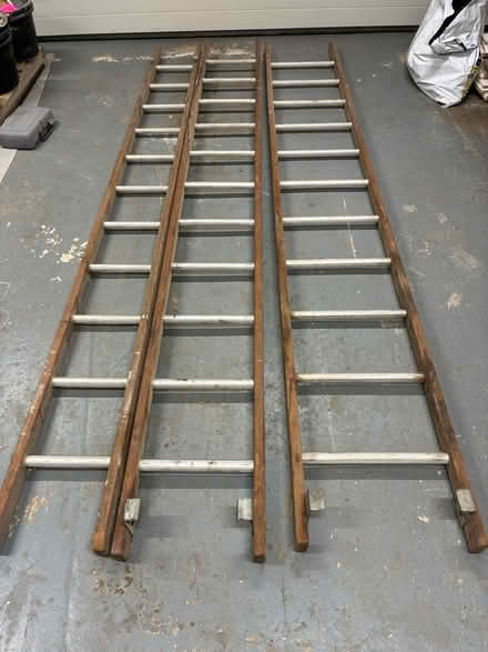 Photo of free Ladders, 3 section extendable (Letchworth Lordship estate) #2