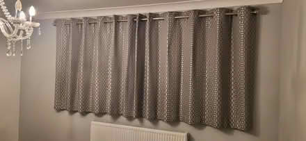 Photo of free Grey geometric Curtains (CO16) #1