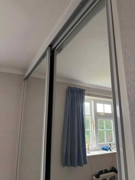 Photo of free Mirrored wardrobe doors x2 (Oakley RG23) #1