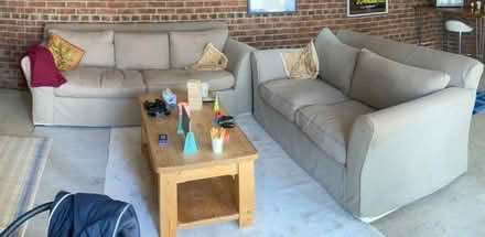 Photo of free Two sofas- M&S two and three seater sofas (East Barkwith LN8) #1