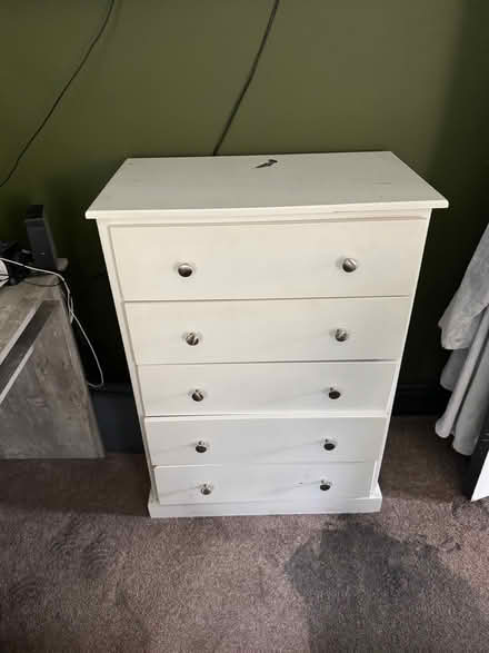 Photo of free Wooden chest of drawers (Wallington) #1