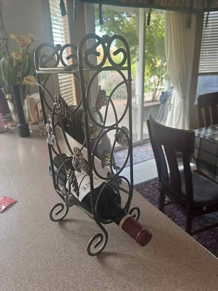 Photo of free 3 Bottle Wire Wine Rack (Alameda) #2