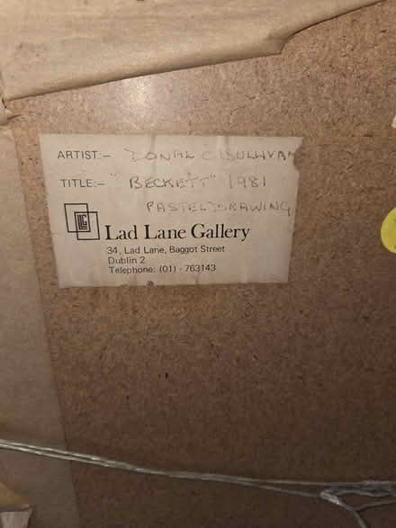 Photo of free Pastel Drawing "Beckett" (Dublin 6w) #1