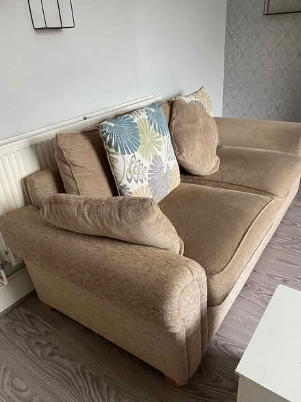 Photo of free Biscuit coloured? caramel coloured? sofa, (Plungington PR2) #1