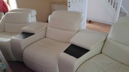 Photo of free 3 seater recliner sofa with storage (Byfleet KT14) #3