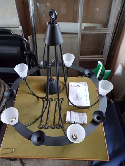 Photo of free Black Metal chandalier (Bromham MK43) #2