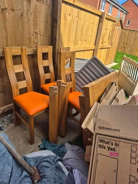 Photo of free Dining table 4 chairs (WF9 1FX) #1