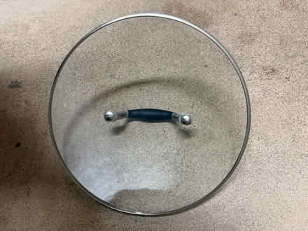 Photo of free 12” round glass pot lid (1075 Valencia Avenue) #2