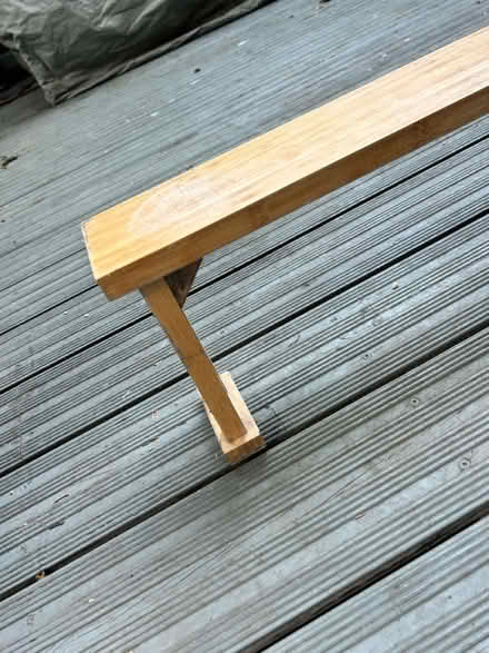 Photo of free Long wooden shelf (East dulwich) #3