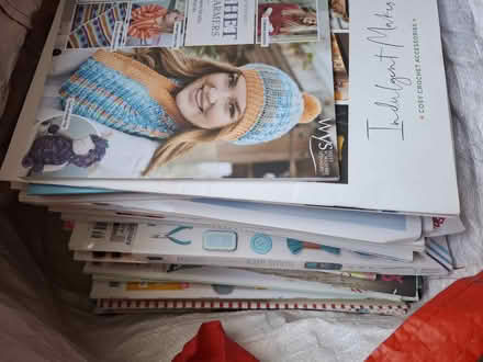 Photo of free Bag of crochet magazines and craft books (Monkerton EX1) #2