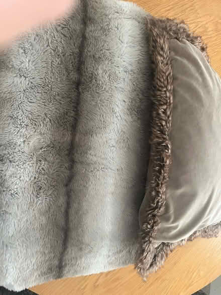 Photo of free Fur fleece blanket & cushion (Tivoli GL50) #1