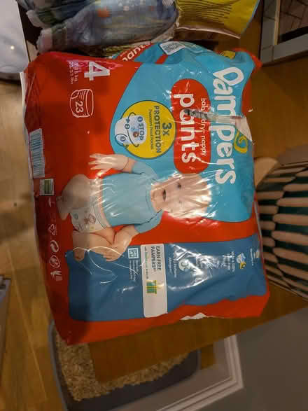 Photo of free Pampers baby dry nappy pants size 4 (SW17) #1