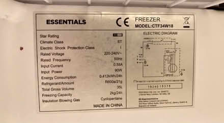 Photo of free Small Mini Freezer (kx/angel - WC1X) #4