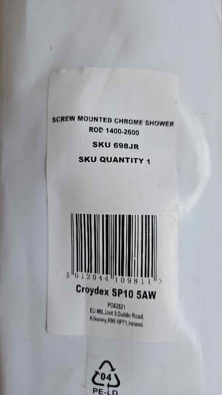 Photo of free Shower curtain rail (Ryhill WF4) #2