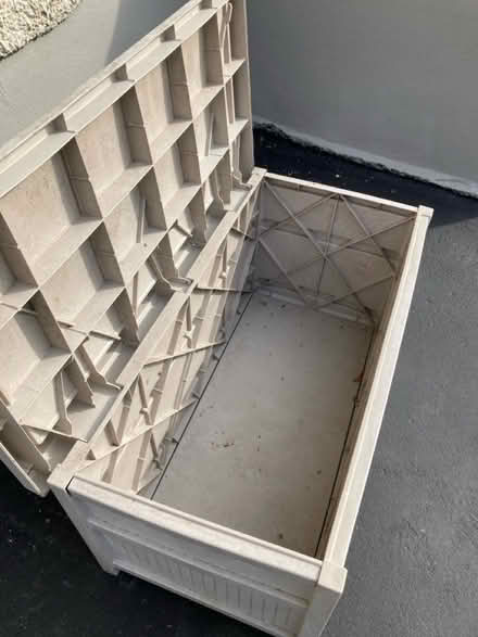 Photo of free Suncast outdoor storage container (Winsted) #2