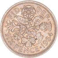 Photo of six pence coin (Seven Dials BN3) #1