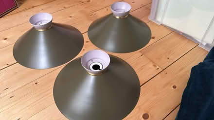 Photo of free 3 metal lampshades (Alexandra Palace, London, N22) #1