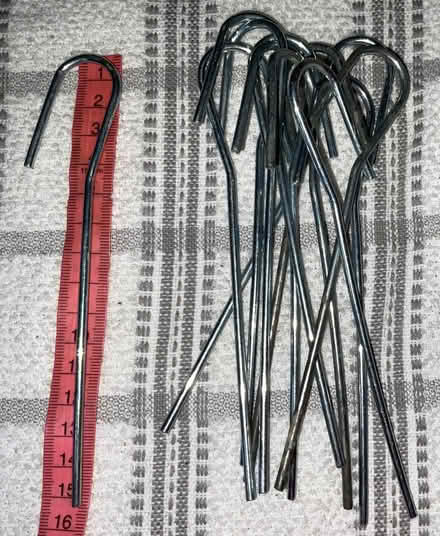 Photo of free 12 Unused Garden/Camping Hooks (Southfields SW19) #1