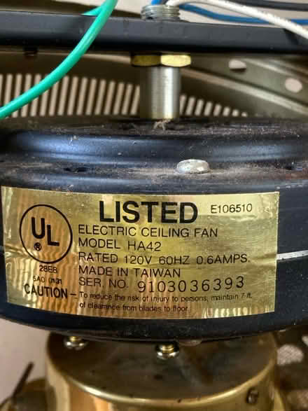 Photo of free 42” ceiling fan/ light (Winsted) #2