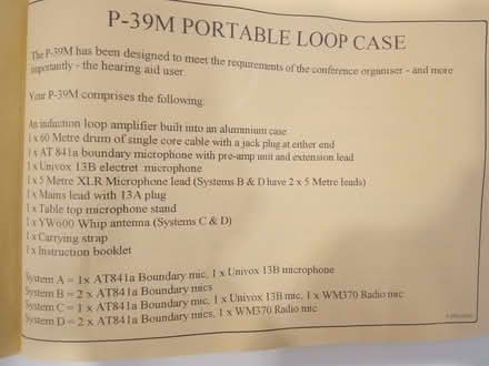 Photo of free A portable induction loop (Deptford SE8) #3