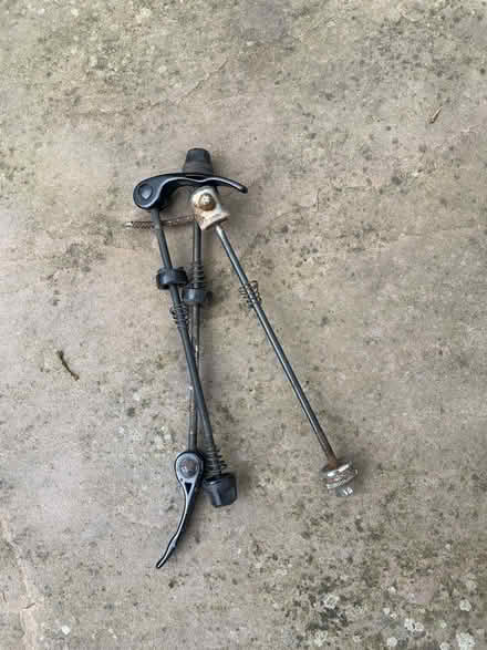 Photo of free 3x rear wheel cycle wheel skewers (highcliffe BH23) #1