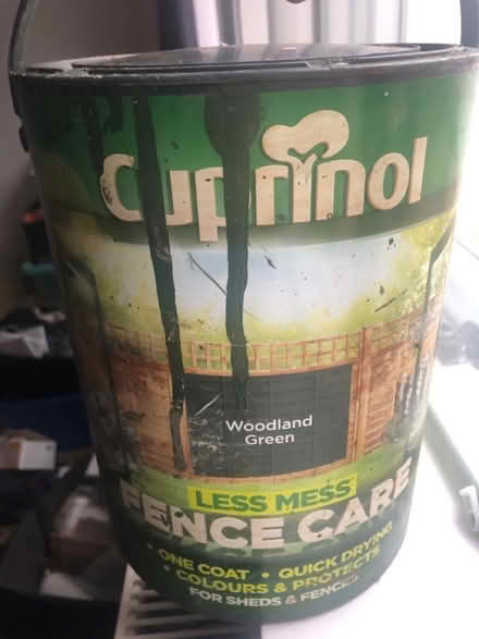Photo of free Cuprinol green fence paint (CO5) #1