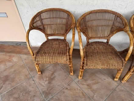 Photo of free Five rattan chairs excellent shape (Los Altos) #3