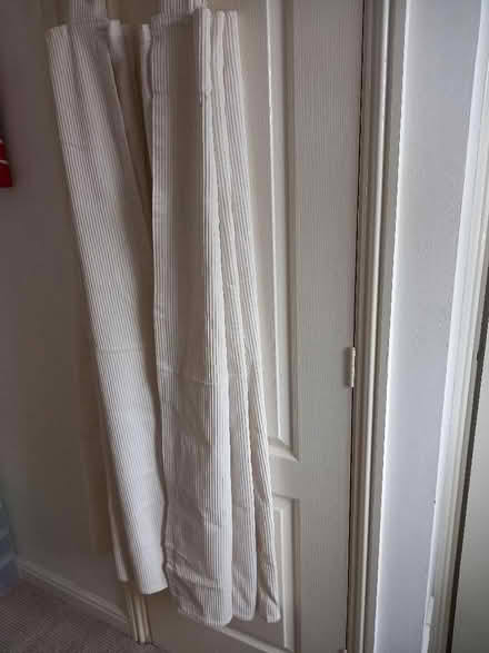 Photo of free Pair of white curtains (Market Deeping) #1