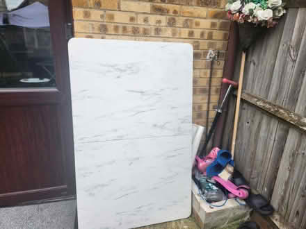 Photo of free Marble dinning table (Walthamstow) #2