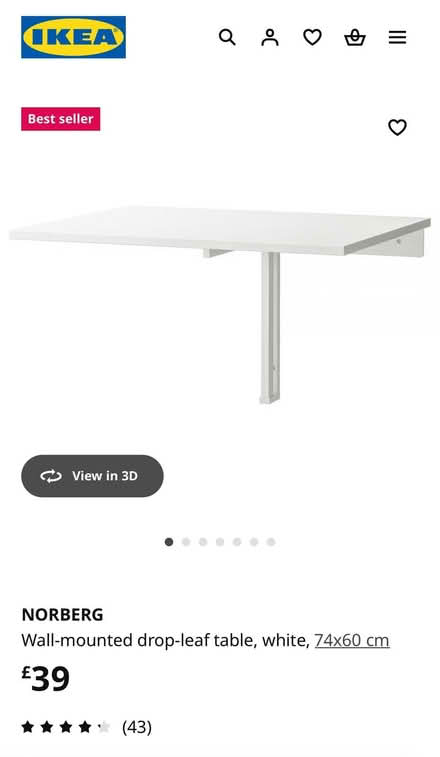 Photo of free IKEA wall mounted table (Sumner Road CR0) #1