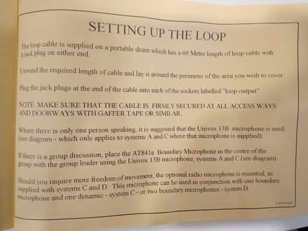 Photo of free A portable induction loop (Deptford SE8) #4