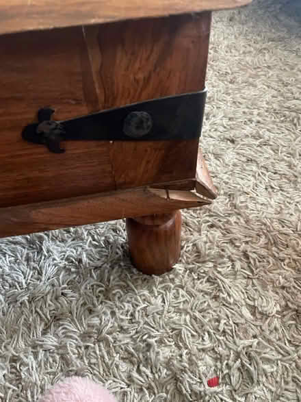 Photo of free Large wooden coffee table (Palmers Green N13) #3