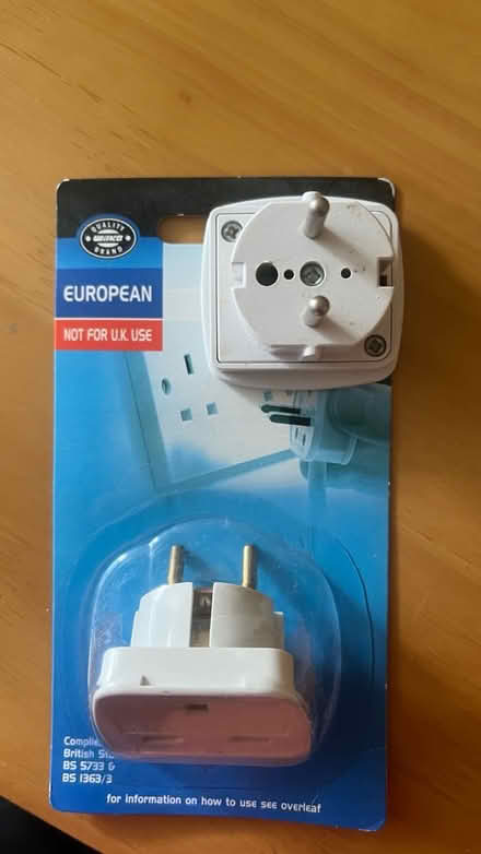 Photo of free European travel adaptors (Harlow CM18 staple tye) #1