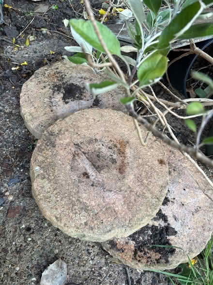 Photo of free Three round stones for standing garden pots on (Royal Leamington Spa CV31) #1