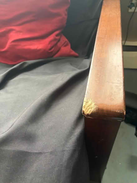 Photo of free Wooden futon (Burlington MA) #3