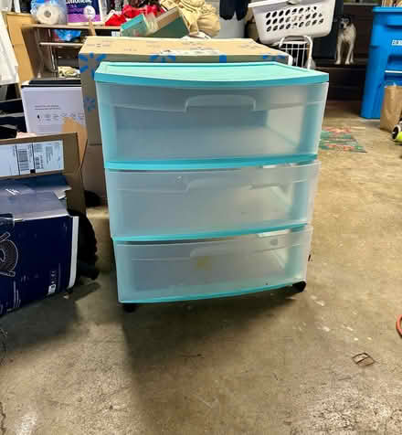 Photo of free Plastic 3 drawer unit (Lawrence and Pruneridge) #2