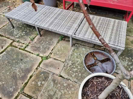 Photo of free Rattan garden lounger (Rawdon LS19) #1