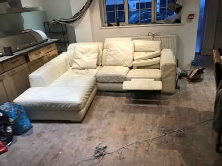 Photo of free White sectional l sofA (Heston TW5) #1