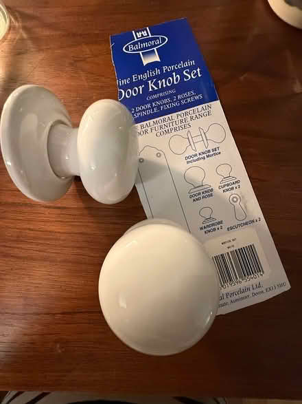 Photo of free Porcelain door knob white (Clive Vale, TN35) #1