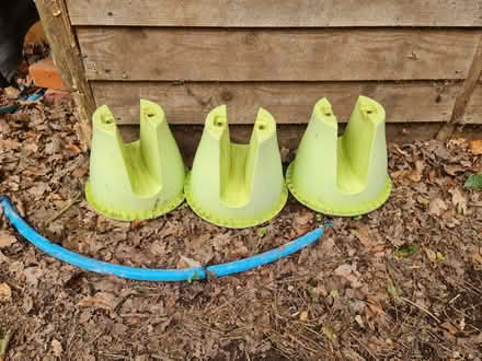 Photo of free fence hanging planters x 3 (Stratton Strawless NR10) #2