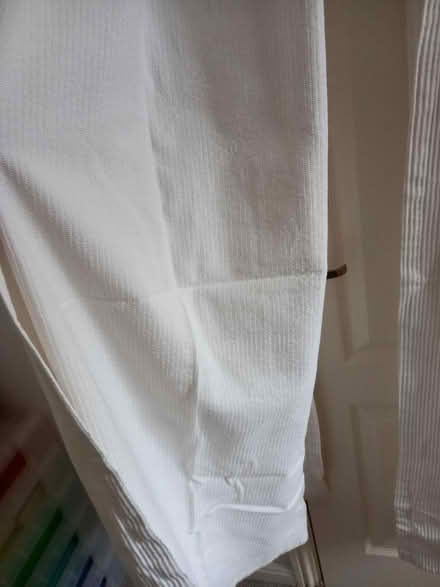 Photo of free Pair of white curtains (Market Deeping) #4