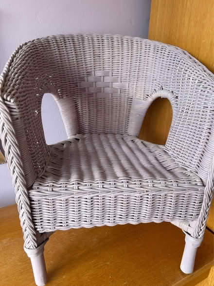 Photo of free Purple rattan child’s chair (Barkham RG41) #1