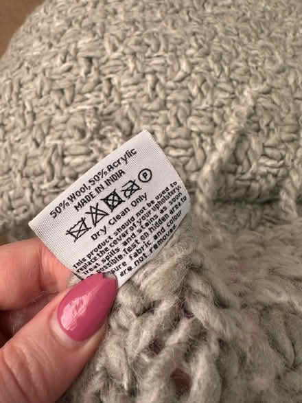 Photo of free Large grey knitted blanket / throw (RG30, Reading West) #4