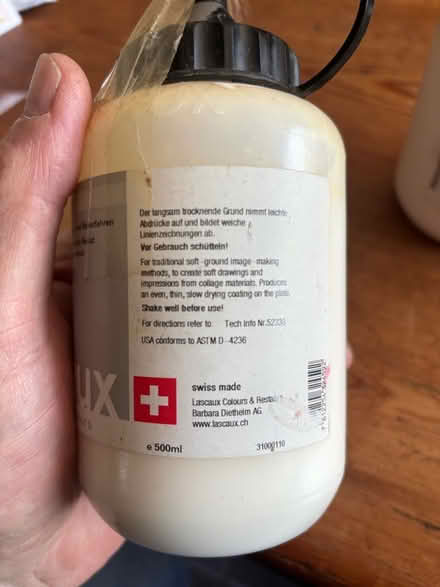 Photo of free Lascaux Acrylic Resist for etching (Monkland HR6) #2