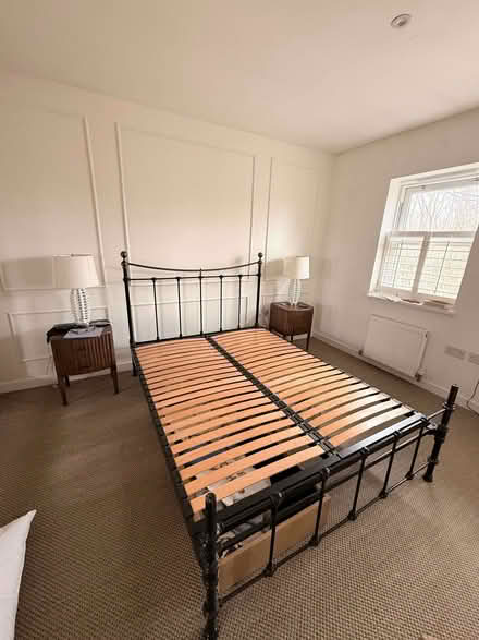 Photo of free Double Bed Frame – Good Condition (Wandsworth Common SW18) #1