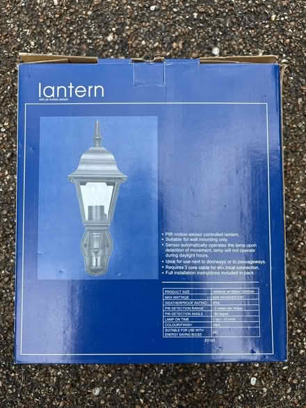 Photo of free NEW Outdoor lantern black (Guildford GU2) #2