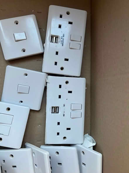 Photo of free Various light switches and socket covers (Stannington Park (former St. Mary's Hospital) NE61) #1