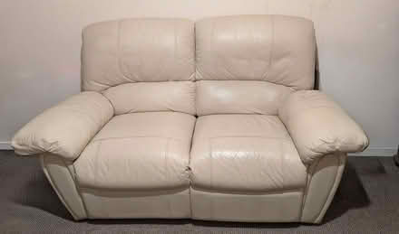 Photo of free leather sofa (Becontree RM9) #1