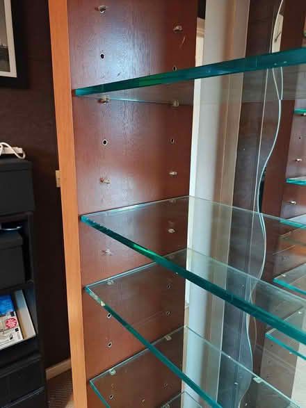 Photo of free Tall wooden display unit (M18 8GZ) #2