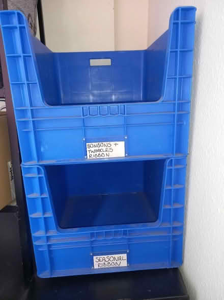 Photo of free Blue stackable storage (Chapel Allerton LS7) #1
